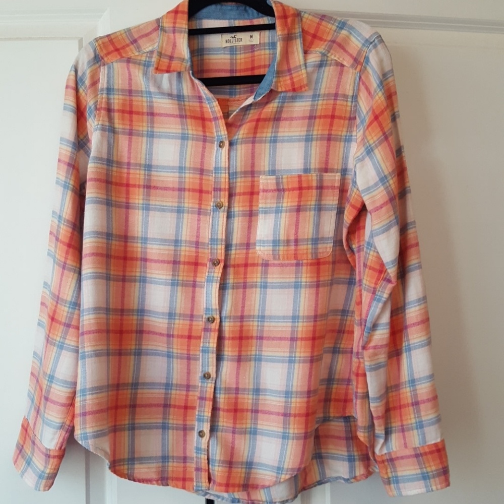 💟Hollister plaid shirt💟